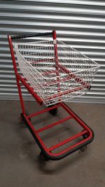 Mail / Post Picking Trolley Mail Cart Wheeled with 1 Basket, Red