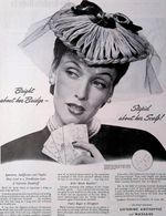 1946 Listerine Antiseptic Dandruff Stupid about Scalp Print Ad Ladies Home Feb