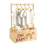 Wooden Baby Shower Basket ,Baby Basket with Handle,Baby Shower Gifts