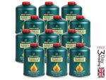 Green Haven C500 Camping Gas Canisters 12 Pack EN417 Screw-On Cartridges