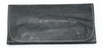 Soft Genuine Smoke Tobacco Rolling Pocket Pouch Case Real Vintage Black Leather
