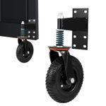 Gate Wheel 8in Heavy Duty Spring-Loaded Gate Caster for Wooden Metal Gate 600LBS