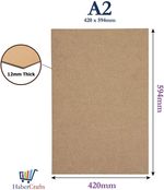 A2 MDF Drawing Board Sketching Smooth Surface Artist 12mm Thick (420mm x 594mm)