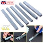 6PCS 180 Grit Whetstone Sharpening Grinding Carbide Sand Stripe Carbon Oil Stone
