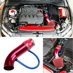 Cold Air Intake Filter Kit 3" Air Induction Kit 76mm Intake Hose Pipe System