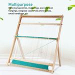 Wooden Weaving Loom Portable Multipurpose Sturdy Frame Tapestry Weaving Loom
