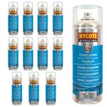 Hycote Colour Clear Lacquer Aerosol Spray Paint High Gloss Fast Drying 400ml x12