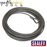 Sealey Wire Rope (Ø13mm x 25m) for RW8180 Recovery Winch Automotive