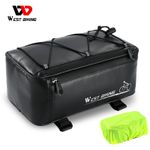 WEST BIKING 4L Waterproof Bike Pannier Trunk Bag Bicycle Rear Rack Pack Bag