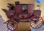 Vintage Scratch Built Model Victorian Horse Drawn York London Royal Mail Coach