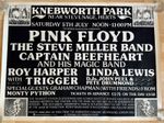 Pink Floyd Rare Original Knebworth July 1975  Large 1st Print Poster