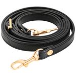 Leather Shoulder Strap Replacement,105cm-120cm 120 cm x 1.2 cm, gold 