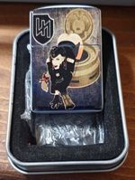 GERMAN PIN UP GIRL TANK DIVISION NEW PETROL FLIP LIGHTER