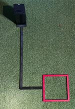 Square Golf Launch Monitor Alignment Tool