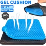 Gel Seat Cushion,Double Thick Soft Sitter Cushion,Honeycomb Design Seat Cushion