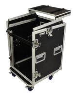 12U + 10U Rack Case with Laptop Shelf & Side Table