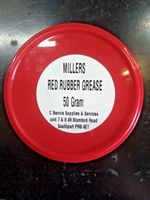 MILLERS OILS RED RUBBER GREASE silica base 50g MOTOR BIKE BRAKE SEALS 5196TB RRG