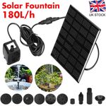 Solar Panel Powered Water Feature Pump Garden Pool Small Pond Aquarium Fountain