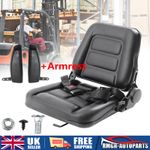 Universal Adjustable Suspension Seat TRACTOR Dumper Forklift Mower Plant Digger