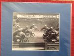 Rare Mike Hailwood Action Mounted Photo