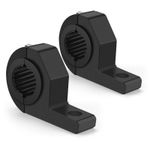 2x Motorcycle CNC Headlight Spot Lights Bracket Mount Fog Tube Clamp Holder UK