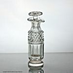 Victorian cut glass cruet, mushroom stopper