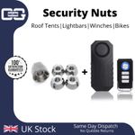 Roof Tent - Security Nut Set WITH VIBRATION ALARM - Tamperproof - TRIDENT - M8