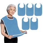 Adult Bibs for Eating - Soft Thick Fleece Dining Bibs for Elderly Men and Women,