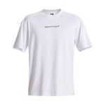 Quiksilver Mens DNA Rushed Logo Short Sleeves UPF 50 Rash Vest - White - XXL