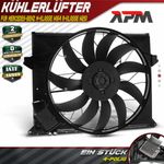 Cooling Fan Motor Fan For Mercedes-Benz X164 W164 R-Class W251 V251 4-Pin 12V