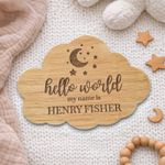 Welcome To The World Plaque | Baby Announcement | Pregnancy Reveal | Baby Shower