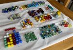 313 (2.3kg) Vintage Glass Marble Toy Bundle, Various Size & Colour, VG Condition