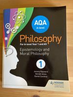 AQA A Level Philosophy Year 1/AS Textbook: Epistemology and Moral Philosophy 