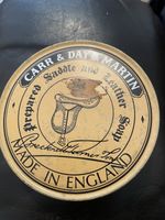 Vintage Carr Day Martin Brecknell Saddle Soap Metal Tin Antique Equestrian Decor