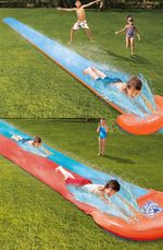 16' INFLATABLE RACEWAY GARDEN WATER SLIDE OUTDOOR RALLY PRO ACTIVITY FUN GAME