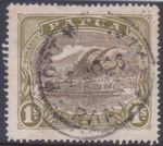 (F251-59) 1930 Papua 1/- sepia & grey LAKATOI stamp (BI)