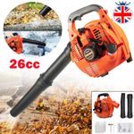 26cc Garden Yard Handheld Petrol Leaf Blower Cordless 2 Stroke Air Cooled Engine