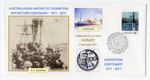 1911 Antarctic Expedition Departure Centenary Hobart pmk Souvenir Envelope