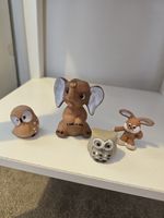 Hollow Clay Folk Art x 4