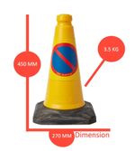 NO WAITING/PARKING TRAFFIC CONES - HEAVY DUTY 450 MM  - BEST QUALITY ON EBAY
