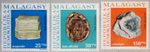Madagascar Malagasy 1976 791-93 550-52 Minerals Minerals Fossils Aragonite MNH