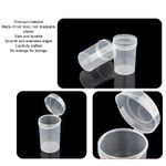 5pcs Makeup Sponge Box Multipurpose Transparent Round Beauty Sponge Storage CUT
