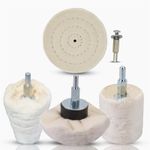 Polishing Wheel Dome Cylinder Goblet Drill Pads Set Buffing Mop Car Alloys