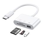 USB C SD Card Reader, Micro SD to Type C OTG Adapter for SDHC SDXC TF