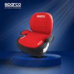 SPARCO ISOFIX BOOSTER SEAT – ECE R129 – UNIVERSAL FIT FOR KIDS (RED/GREY)
