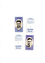 PLAYERS OF THE PAST FOOTBALL SET OF 16 CARDS ISSUED JOHN BRINDLEY EXMINT COND