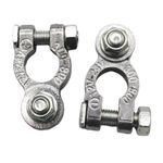 2pcs 12V Battery Terminals Connectors Clamps Van Motorhome