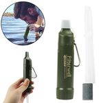 Portable 4000L Water Purification Filtration Camping Filter 480ml Survival Kit 