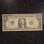 1981 USA $1 one dollar Federal Reserve Bank of New York banknote 