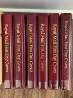 GREAT BRITAIN FIRST DAY COVERS 1991-2009 IN 6 x ROYAL MAIL ALBUMS 380+ COVERS